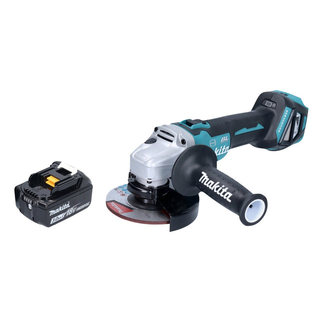 Amoladora angular sin cable Makita DGA 513 F1 18 V 125 mm sin escobillas + 1x batería recargable 3,0 Ah - sin cargador