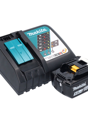 Makita DGA 513 RT1 Meuleuse d'angle sans fil 18 V 125 mm Brushless + 1x batterie 5,0 Ah + chargeur