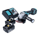 Makita DGA 513 RT cordless angle grinder 18 V 125 mm brushless + 2x rechargeable battery 5.0 Ah + charger