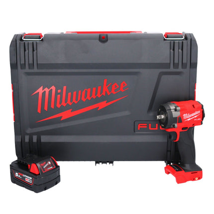 Milwaukee M18 FIW2F38-501X Cordless impact wrench 18 V 339 Nm 3/8 " Brushless + 1x battery 5.0 Ah + HD box - without charger