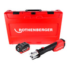 Máquina prensadora de batería Rothenberger ROMAX 4000 18 V electrohidráulica + 1x batería 10,0 Ah CAS + maletín - sin cargador