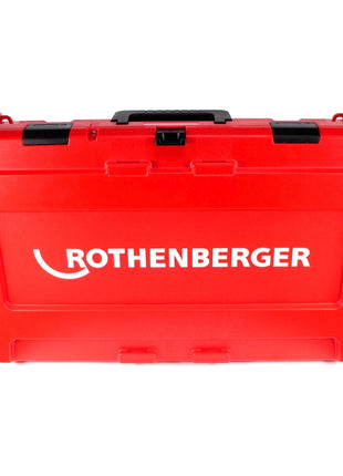 Máquina prensadora de batería Rothenberger ROMAX 4000 18 V electrohidráulica + 1x batería 10,0 Ah CAS + maletín - sin cargador