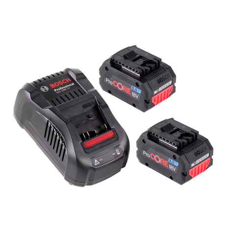 Set básico Bosch ProCore con 2 baterías profesionales ProCORE 18 V 8,0 Ah GBA (1600A016GK) y cargador GAL 1880 CV