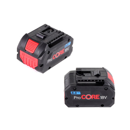 Juego de inicio Bosch con 2 baterías ProCORE 18 V 8,0 Ah Professional ( 1600A016GK ) y cargador GAL 1880 CV