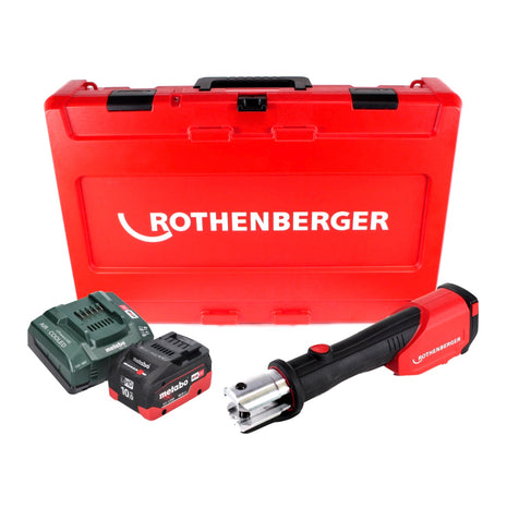 Rothenberger ROMAX 4000 Sertisseuse sur batterie 18 V électro-hydraulique + 1x batterie 10,0 Ah CAS + chargeur + coffret