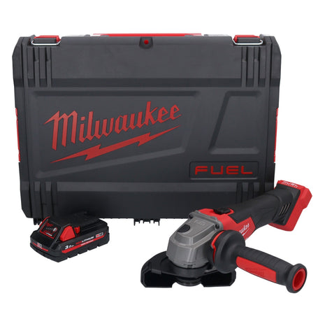 Meuleuse d'angle sur batterie Milwaukee M18 FSAG125X-301X 18 V 125 mm sans balais + 1x batterie 3,0 Ah + boîtier HD - sans chargeur