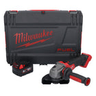 Amoladora angular a batería Milwaukee M18 FSAG125X-501X 18 V 125 mm sin escobillas + 1x batería 5,0 Ah + caja HD - sin cargador