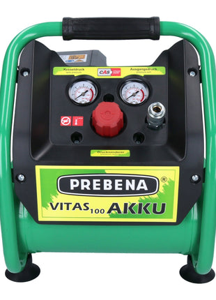 Prebena VITAS 100-AKKU Kompressor 18 V 5 l 8 bar CAS Brushless + 1x Akku 5,5 Ah + Ladegerät - Toolbrothers