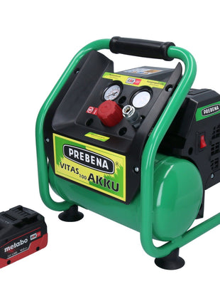 Prebena VITAS 100-AKKU Kompressor 18 V 5 l 8 bar CAS Brushless + 1x Akku 10,0 Ah - ohne Ladegerät - Toolbrothers