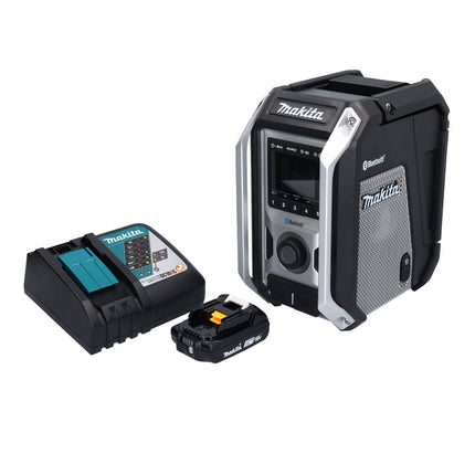 Makita DMR 114 RA1B Radio à batterie 12 V - 18 V Bluetooth IP65 + 1x batterie 2,0 Ah + chargeur