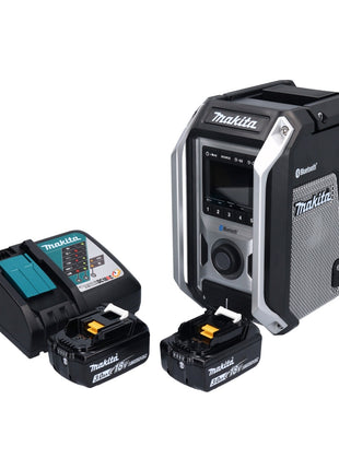 Makita DMR 114 RMB Akku Radio 12 V - 18 V Bluetooth IP65 + 2x Akku 4,0 Ah + Ladegerät - Toolbrothers