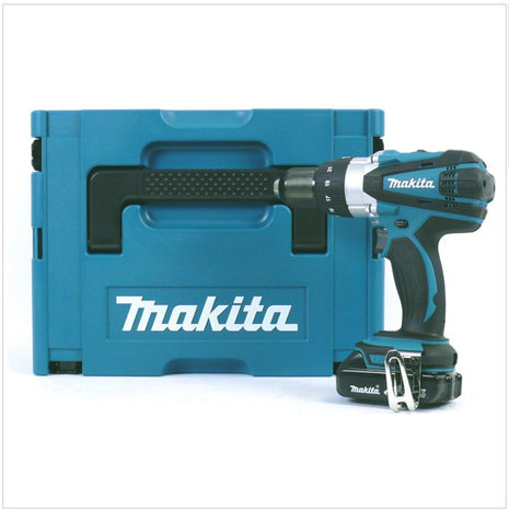 Makita DHP 458 Y1J Akku Schlagbohrschrauber 18V 91Nm im Makpac + 1x 1,5 Ah Akku - Toolbrothers