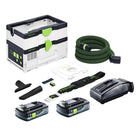 Festool CTLC SYS Akku Absaugmobil 36 V ( 2x 18 V ) Staubkl. L + 2x Akku 4,0 Ah + Ladegerät - Toolbrothers