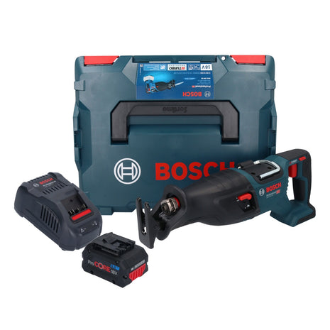 Sierra sable a batería Bosch GSA 18V-28 18 V BITURBO sin escobillas + 1x batería ProCORE 8,0 Ah + cargador + L-Boxx