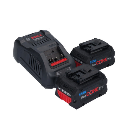 Bosch GKS 18V-57-2 Sierra circular de batería profesional 18 V 165 mm sin escobillas + 2x batería ProCORE 8,0 Ah + cargador + L-Boxx