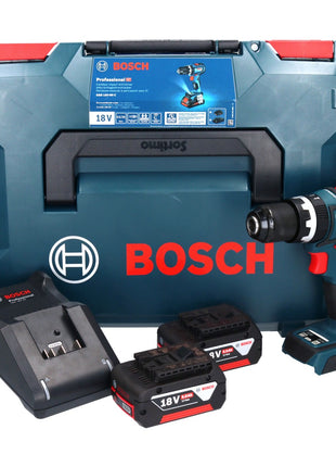 Bosch GSB 18V-90 C Professional Akku Schlagbohrschrauber 18 V 64 Nm ( 06019K6106 ) Brushless + 2x Akku 5,0 Ah + Ladegerät + L-Boxx - Toolbrothers