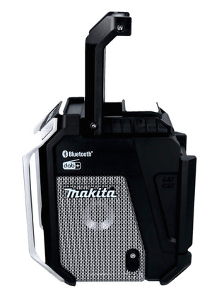 Makita DMR 115 RA1B radio de obra con batería 12 V - 18 V Bluetooth DAB+ IP65 negro + 1x batería 2,0 Ah + cargador