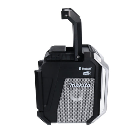 Makita DMR 115 RA1B radio de obra con batería 12 V - 18 V Bluetooth DAB+ IP65 negro + 1x batería 2,0 Ah + cargador