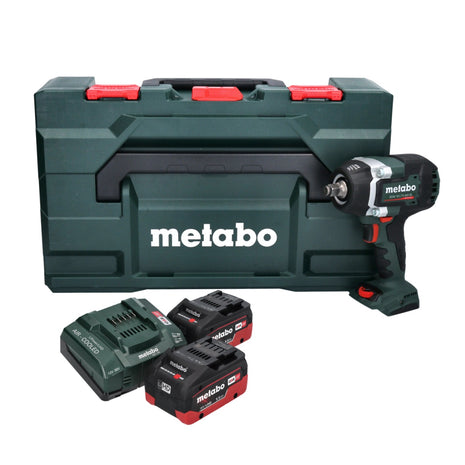 Metabo SSW 18 LTX 800 BL akumulatorowy klucz udarowy 18 V 800 Nm 1/2" ( 602403660 ) bezszczotkowy + 2x akumulator 5,5 Ah + ładowarka + metaBOX