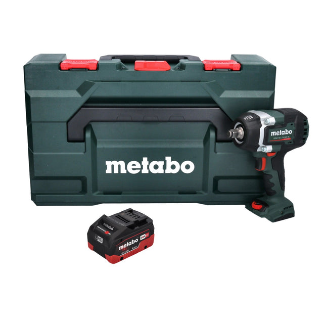 Avvitatore a impatto a batteria Metabo SSW 18 LTX 800 BL 18 V 800 Nm 1/2" Brushless + 1x batteria 8,0 Ah + metaBOX - senza caricabatteria
