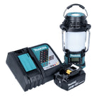 Makita DMR 056 RG1 Akku Radio 18 V FM DAB+ mit Laterne 360° Taschenlampe IP65 + 1x Akku 6,0 Ah + Ladegerät - Toolbrothers