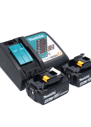 Makita DMR 056 RM Akku Radio 18 V FM DAB+ mit Laterne 360° Taschenlampe IP65 + 2x Akku 4,0 Ah + Ladegerät - Toolbrothers