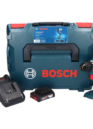 Taladro atornillador a batería Bosch GSR 18V-45 18 V 45 Nm sin escobillas + 1x batería 2,0 Ah + cargador + L-Boxx