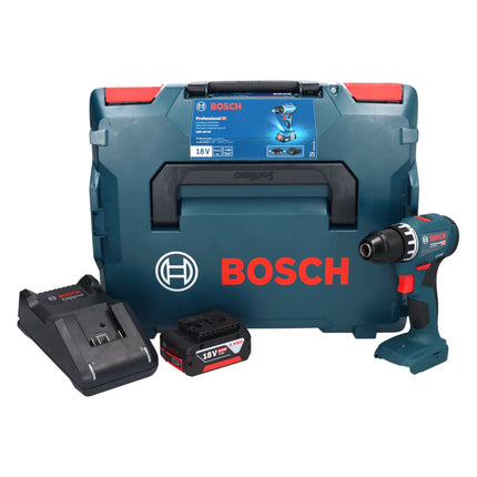 Taladradora atornilladora a batería Bosch GSR 18V-45 18 V 45 Nm sin escobillas + 1x acumulador 5,0 Ah + cargador + L-Boxx