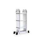 HAUSHALT Leiter BL-403B, 4-teilige Mehrzweckleiter aus Aluminium, 95 - 346 cm, max. 150 kg, Universal verwendbar ( 000051336056 ) - Toolbrothers