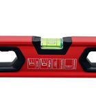 HAUSHALT Wasserwaage 600mm, mit 3 Libellen und ergonomischen gummierten Griff, 0,384 kg, rot, JYC-2015A_600 ( 000040071170 ) - Toolbrothers