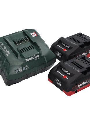 Metabo W 18 L 9-125 Quick Meuleuse d'angle sans fil 18 V 125 mm + 2x batterie 4,0 Ah + chargeur + metaBOX