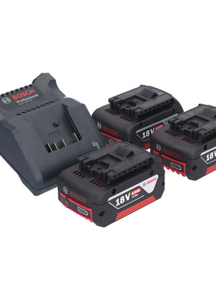 Bosch GAL 18V-20 Akku Ladegerät 10,8 - 18 V 2 A ( 2607226281 ) + 3x GBA 18 V 5,0 Ah Akku ( 3x 2607337069 ) - Toolbrothers