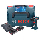 Bosch GSR 18V-45 taladro atornillador inalámbrico 18 V 45 Nm (06019K3203) sin escobillas + 2x batería 2,0 Ah + cargador + L-Boxx