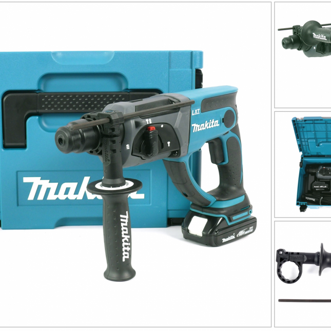 Makita DHR 202 Y1J Akku-Kombihammer 18V 2,0J SDS  im MAKPAC mit 1x Akku 1,5 Ah, ohne Ladegerät - Toolbrothers