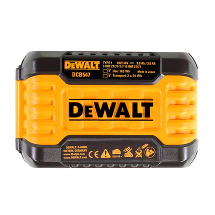 DeWalt FlexVolt Starter Set X1 (54V / 18V) - Caricabatterie DCB 118 + 1x Batteria da 9,0 Ah
