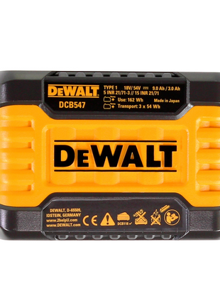 Zestaw startowy DeWalt DCB 118 X3 FlexVolt 54 V / 18 V + 3x akumulator DCB 547 9,0 Ah