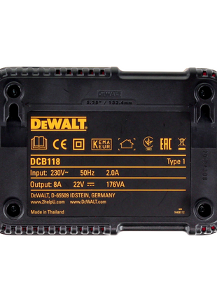 Zestaw startowy DeWalt DCB 118 X3 FlexVolt 54 V / 18 V + 3x akumulator DCB 547 9,0 Ah