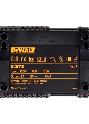 Set básico DeWalt DCB 118 T3 XR FLEXVOLT + 3x batería DCB 546 6,0 Ah