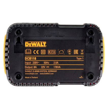 DeWalt DCB 118 T3 XR FLEXVOLT starter set + 3x DCB 546 battery 6.0 Ah
