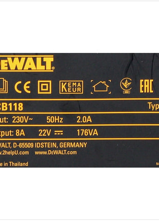 DeWalt DCB 118 XR FlexVolt 54 V / 18 V Akku Schnell Ladegerät