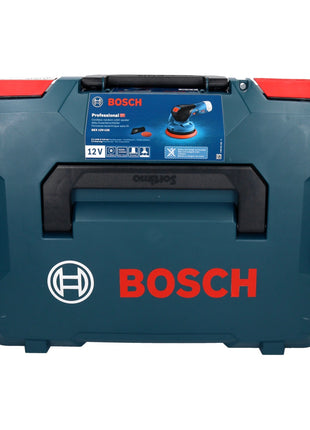 Lijadora excéntrica a batería Bosch GEX 12V-125 Professional 12 V 125 mm sin escobillas + 50x papel de lija EXPERT C470 K 120 + L-Boxx - sin batería, sin cargador