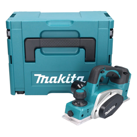 Makita DKP180ZJ Rabot sans fil 82mm 18V + Coffret Makpac - sans batterie, sans chargeur