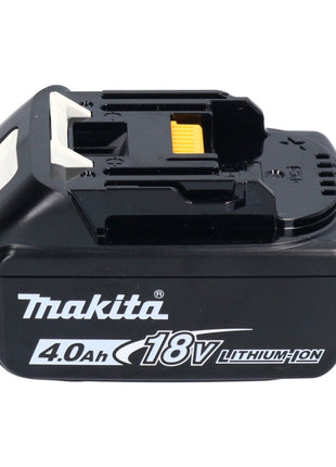 Cepilladora de batería Makita DKP 180 M1J 18 V 82 mm + 1x batería 4,0 Ah + Makpac - sin cargador