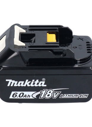 Cepilladora de batería Makita DKP 180 G1J 18 V 82 mm + 1x batería 6,0 Ah + Makpac - sin cargador