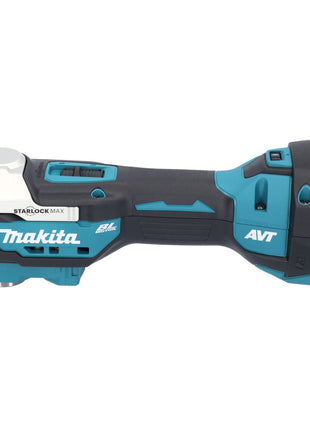 Makita DTM 52 RFJX4 Akku Multifunktionswerkzeug 18 V Starlock Max Brushless + 2x Akku 3,0 Ah + Ladegerät + Zubehör Set + Makpac