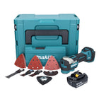 Makita DTM 52 M1JX4 cordless multifunction tool 18 V Starlock Max Brushless + 1x battery 4.0 Ah + accessory set + Makpac - without charger