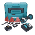 Makita DTM 52 RM1JX4 cordless multifunction tool 18 V Starlock Max Brushless + 1x battery 4.0 Ah + charger + accessory set + Makpac