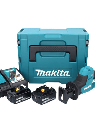 Makita DJR 189 RGJ Akku Reciprosäge Säbelsäge 18 V Brushless + 2x Akku 6,0 Ah + Ladegerät + Makpac - Toolbrothers