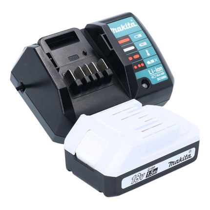 Makita HP 488 DWY1 18 V Perceuse-visseuse à percussion sans fil 42 Nm série G + 1x Batterie 1,5 Ah + Chargeur