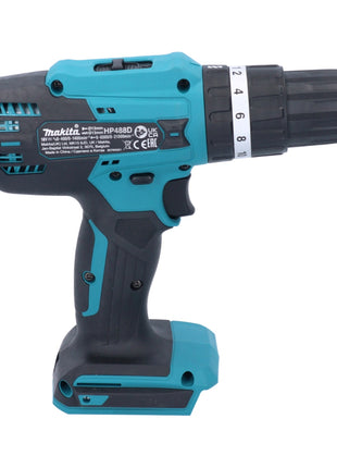 Taladro percutor inalámbrico Makita HP 488 DWY 18 V 42 Nm serie G + 2x baterías 1,5 Ah + cargador